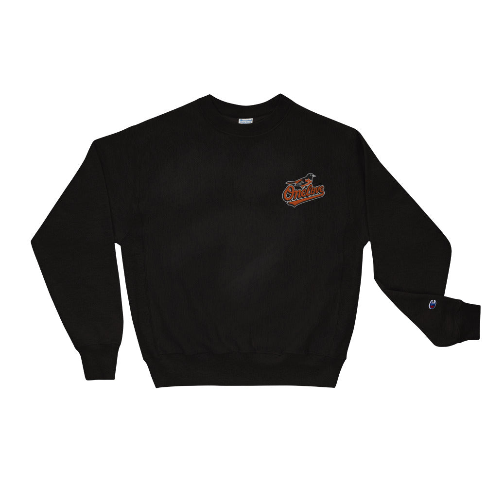 ORIOLES EMBROIDERED CHAMPION CREWNECK