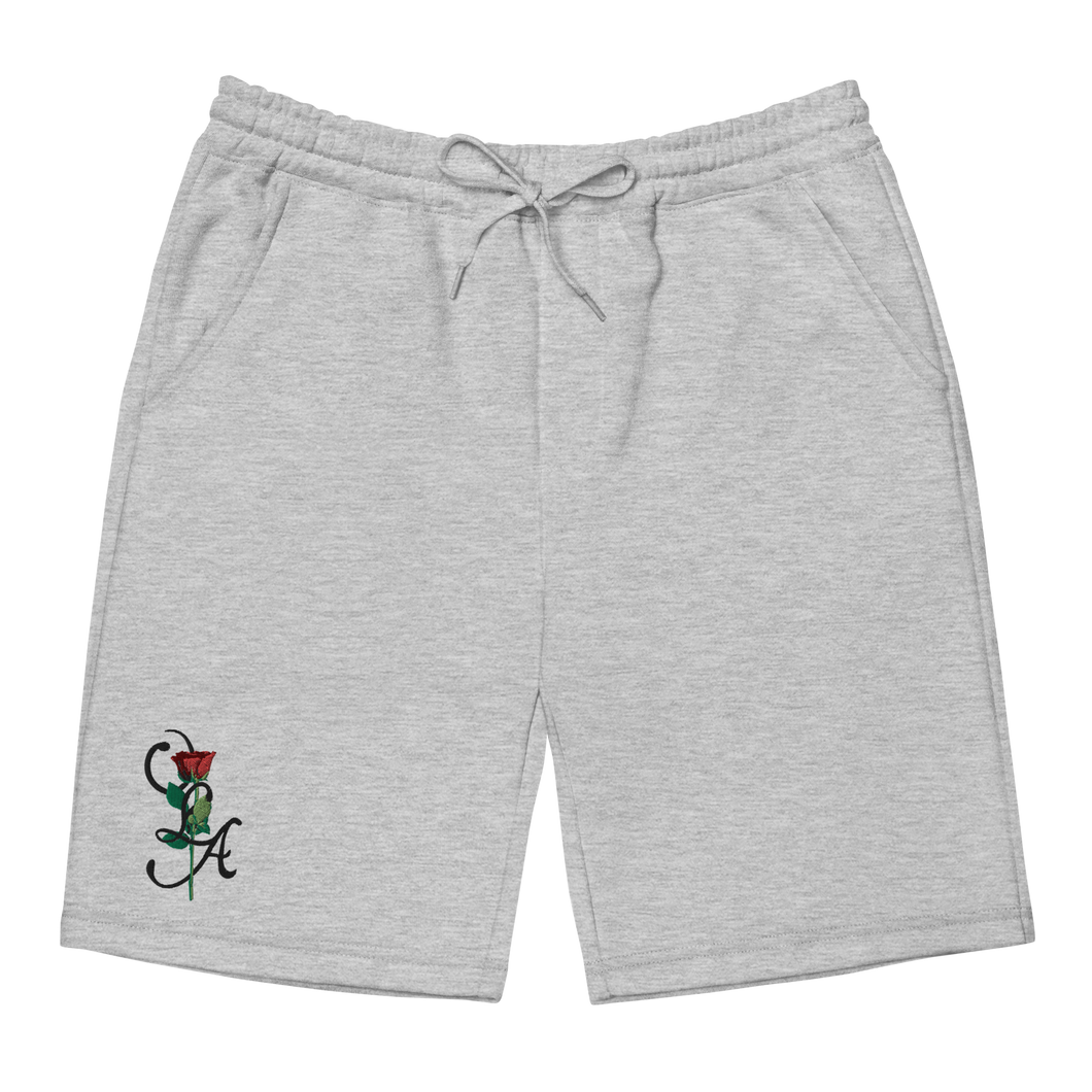 EMBROIDERED ROSE SWEAT SHORTS